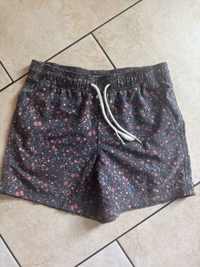 RSQ Men’s Dark Floral Drawstring Swim Trunks size s